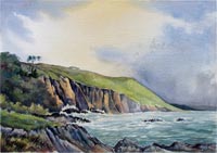 Cliffs at Stoke Beach, South Hams